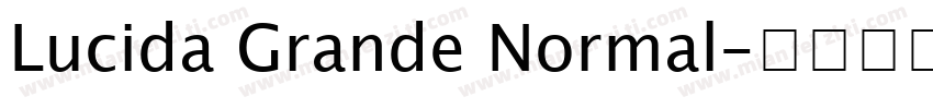 Lucida Grande Normal字体转换